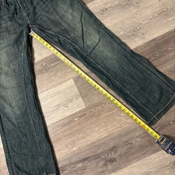 Antik Denim Jeans 38x33 Mens Blue Jeans Y2K Thrash USA Cotton Style MKK2995 - Picture 8 of 16